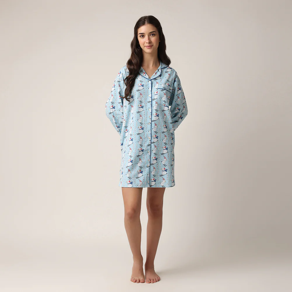 Snowman Ski Nightshirt - Image 4