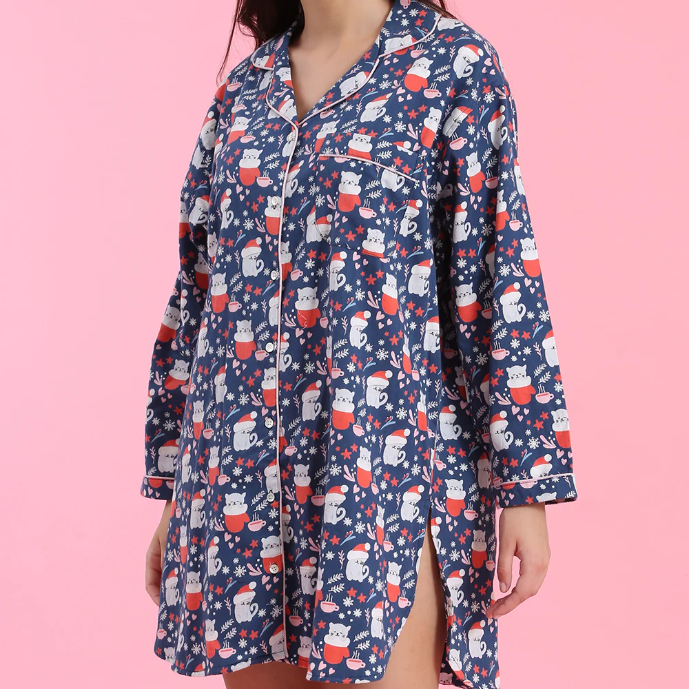 Winter Cats Nightshirt - Image 3